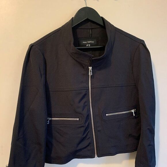 Calvin Klein sz 8 knee length sheath dress,  abstract black and white print - Picture 14 of 14